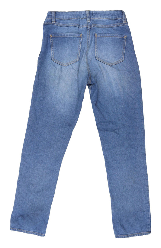 Denim Women's Blue Straight Leg Cotton Denim Jeans Size 12