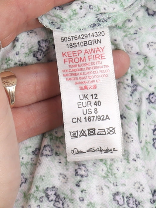 Brand and care label for Miss Selfridge Women's Multicoloured Floral Dress