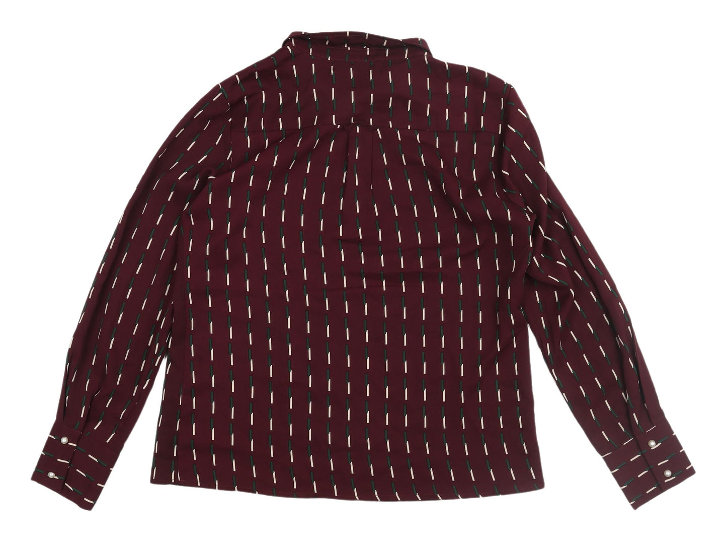 Rant & Rave Women's Red Geometric Blouse Size 12