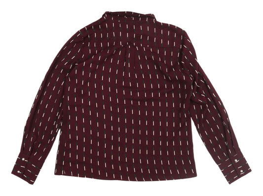 Womens UK Size 12 Rant & Rave Red Polyester Blouse