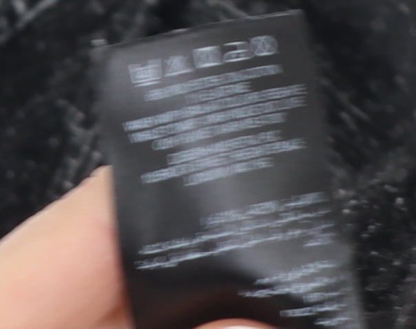 Brand and care label for Principles Women's Black Geometric Blouse, size 14