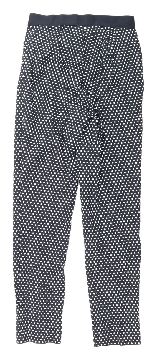 Marks and Spencer Black Polka Dot Women's Trousers Size 10