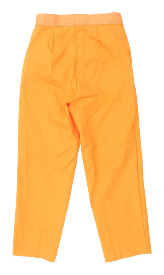 Marks and Spencer Women's Orange Cropped Trousers, Size 6