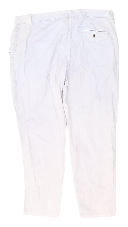 Marks and Spencer Women's Beige Chino Trousers Size 18