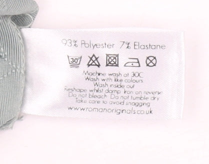 Brand and care label for Roman Women's Green Puff Sleeve Blouse, size 18