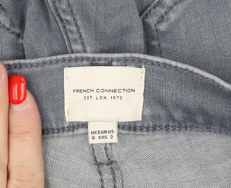 French Connection Grey Skinny Jeans, Women's Size 6
