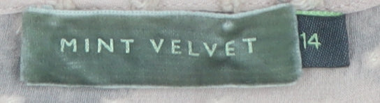 Mint Velvet Women's Beige Lace Camisole Blouse Size 14