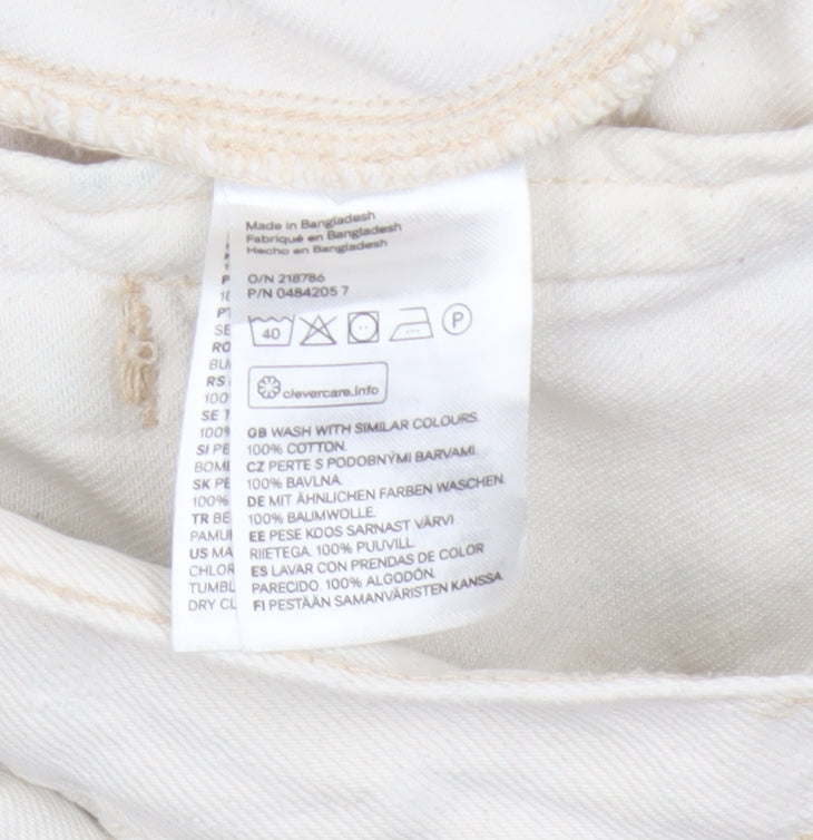 Brand and care label for White &Denim Women's Short Cotton Jacket, size 6