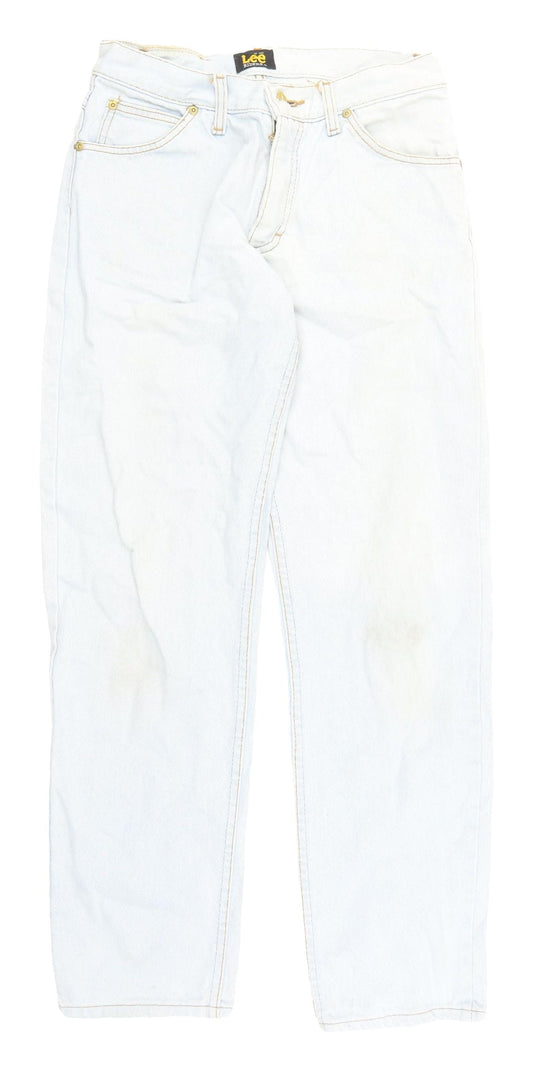Lee Men's Light Blue Straight Leg Jeans 32-32