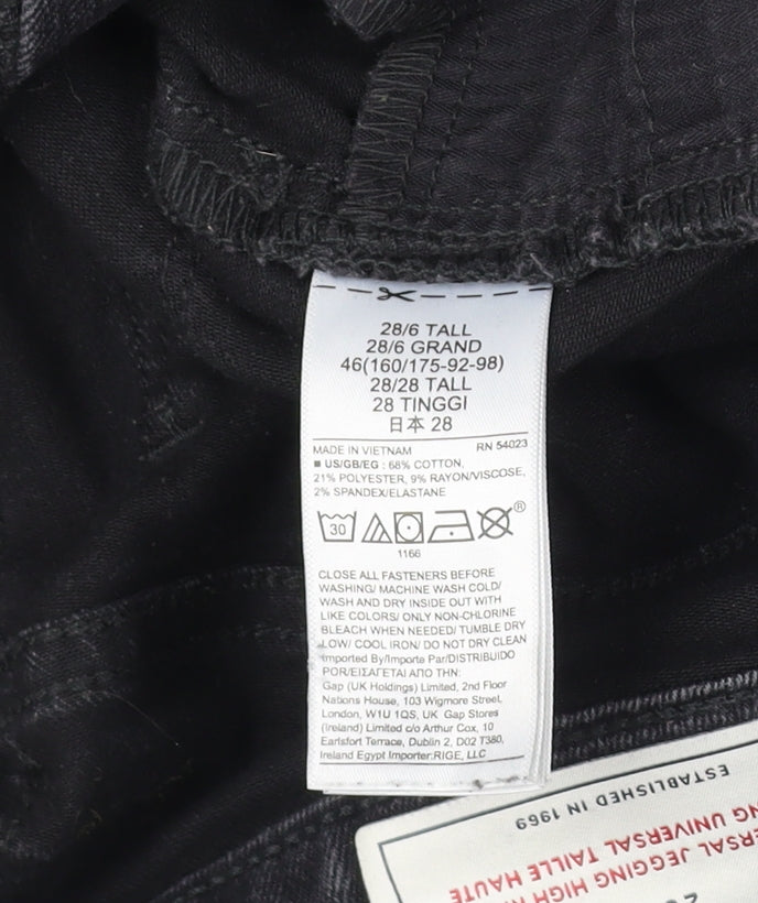 Gap Women's Black High Rise Jegging Jeans - Size 10 Tall