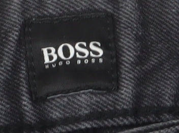 Boss Men's Black Straight Jeans, UK 32, Dark Wash
