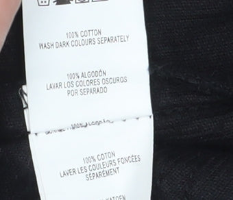 Brand and care label for Denim Co. Women's Black Straight Leg Jeans, size 10