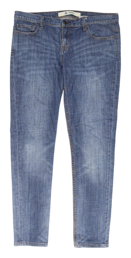 Gap Men's Blue Skinny Jeans Size 32 Regular Denim