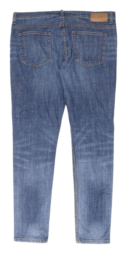 Gap Men's Blue Skinny Jeans Size 32 Regular Denim