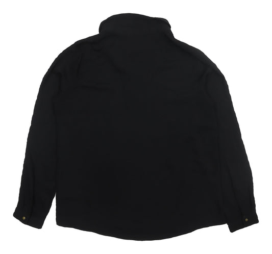 Womens UK Size M VERO MODA Black Polyester Blouse