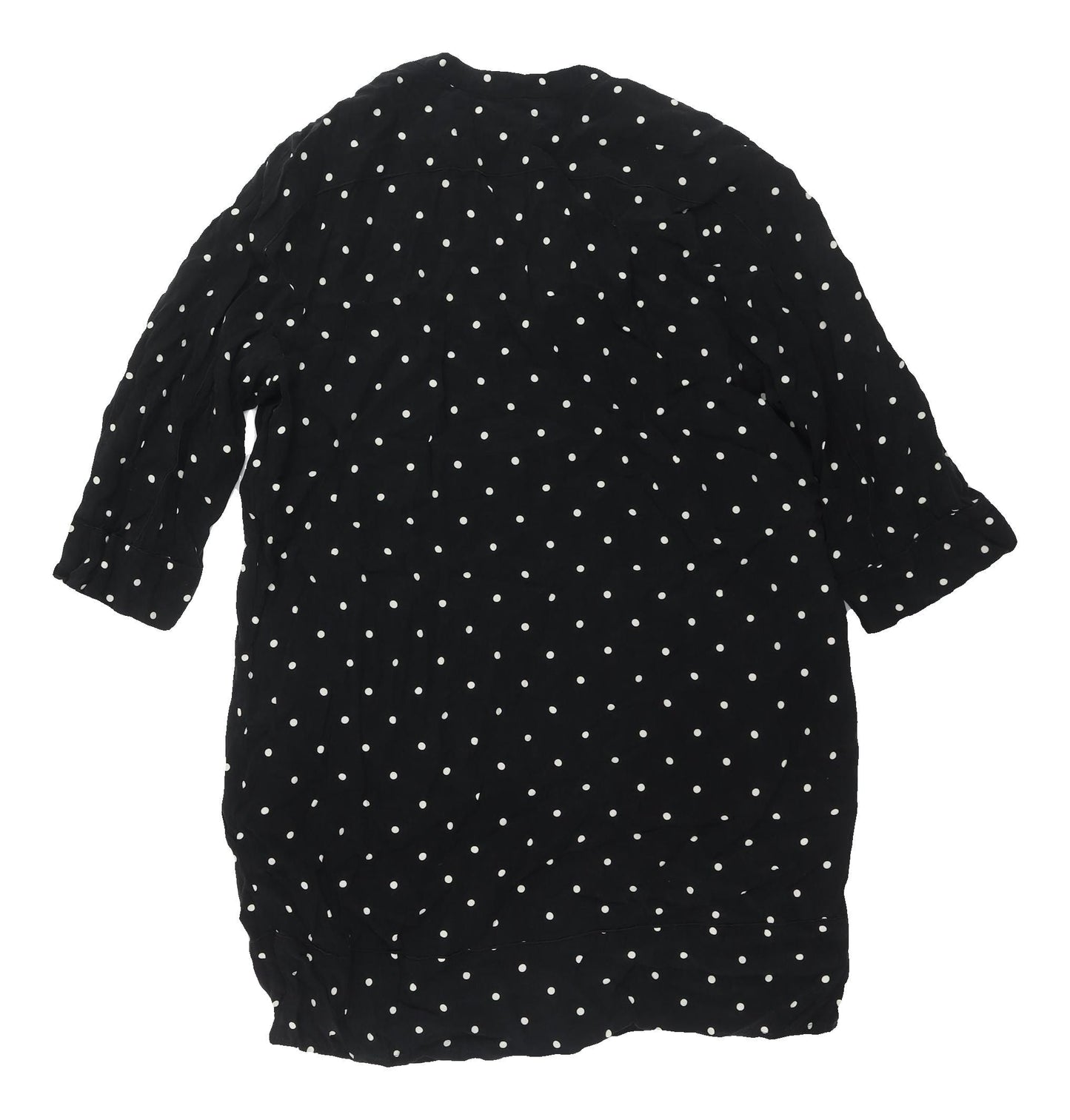 Whistles Women's Black Polka Dot Blouse UK 8