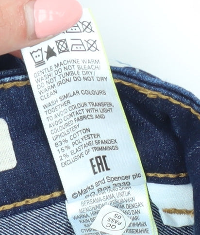 Marks and Spencer Women's Blue Skinny Jeans Size 8
