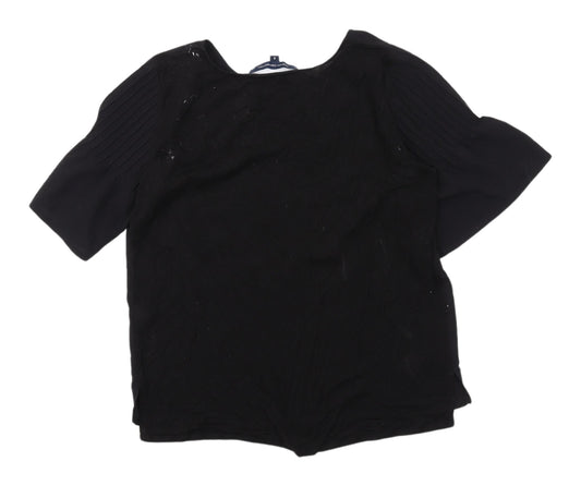 French Connection Women's Black Blouse, S, Elegant Style