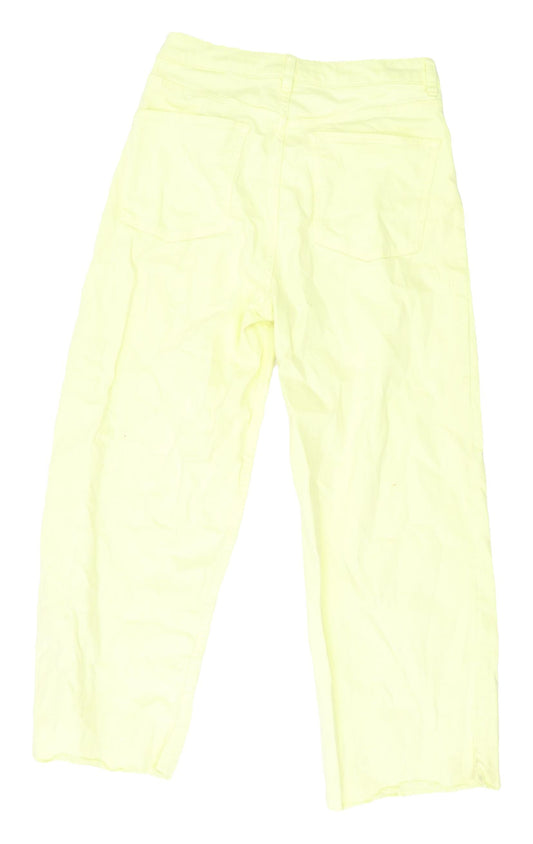 Marks and Spencer Women's Yellow Canvas Jeans Size 10