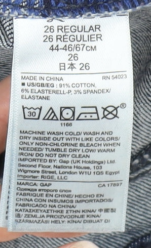 Gap Women's Blue Skinny High-Rise Jeans Size 26