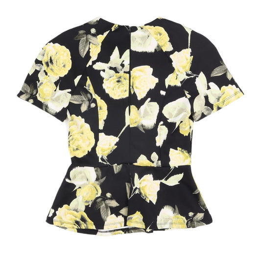 ASOS Women's Floral Cropped Blouse UK 6 Multicoloured