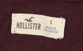 Hollister Women's Red Lace Tunic Blouse, Size S