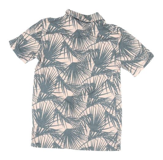 Burton Menswear London XS Men Beige Collared T-Shirt