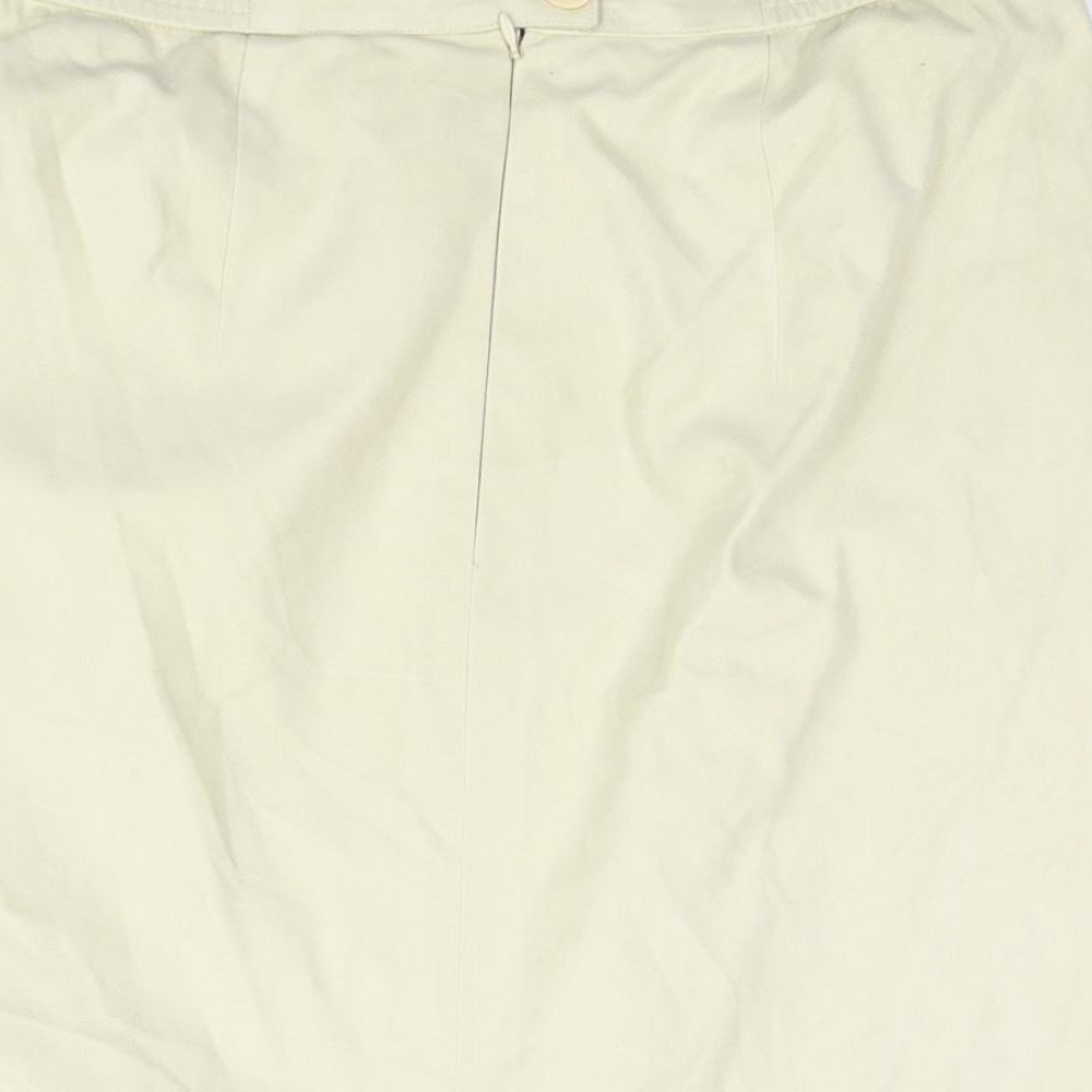 ara Womens Beige Polyester Straight & Pencil Skirt Size 32 in Zip