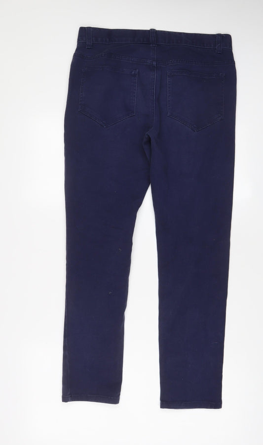 Denim & Co. Mens Blue Cotton Skinny Jeans Size 32 in L30 in Regular Zip - Pockets