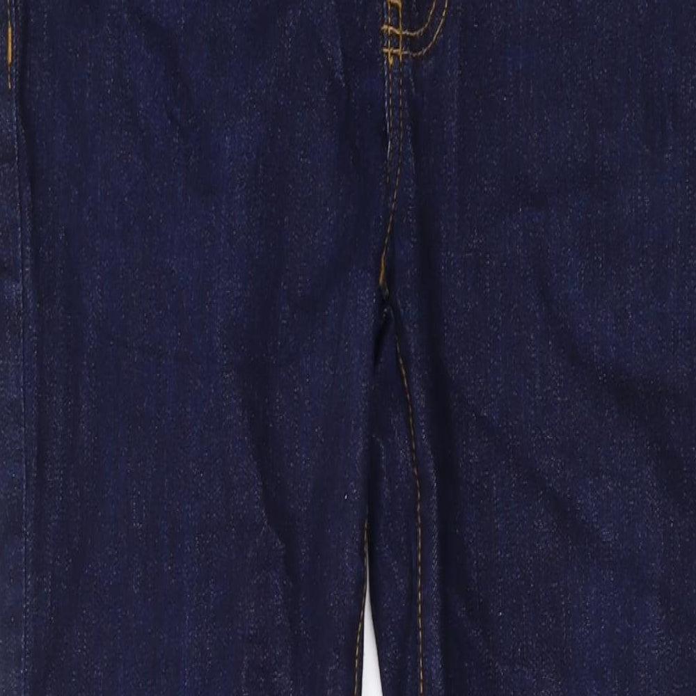 Kin Mens Blue Cotton Straight Jeans Size 32 in L30 in Regular Zip