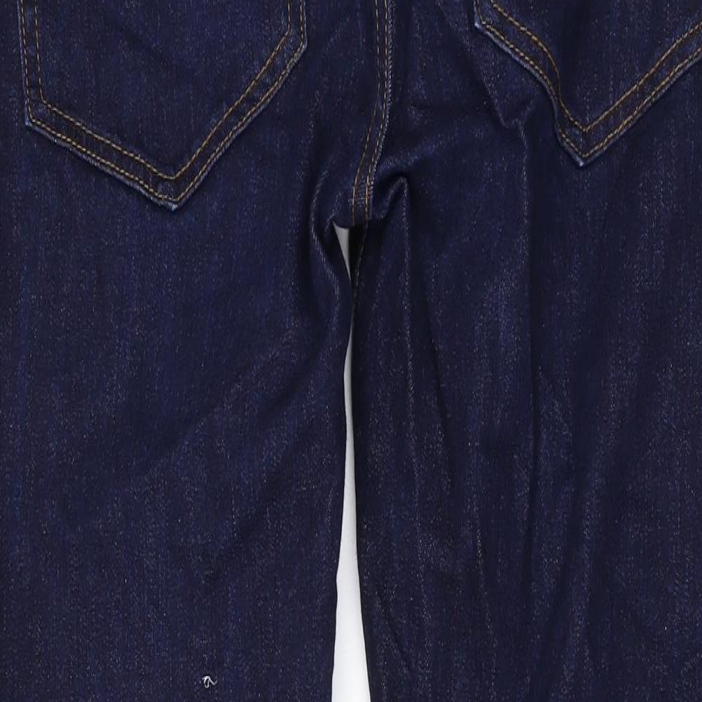 Kin Mens Blue Cotton Straight Jeans Size 32 in L30 in Regular Zip