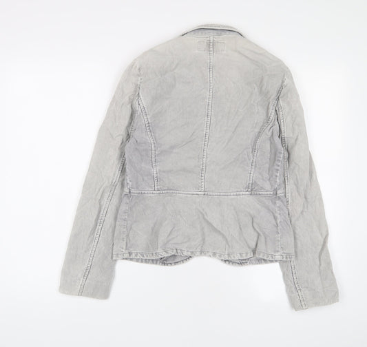 FCUK Womens Grey Jacket Size 12 Button