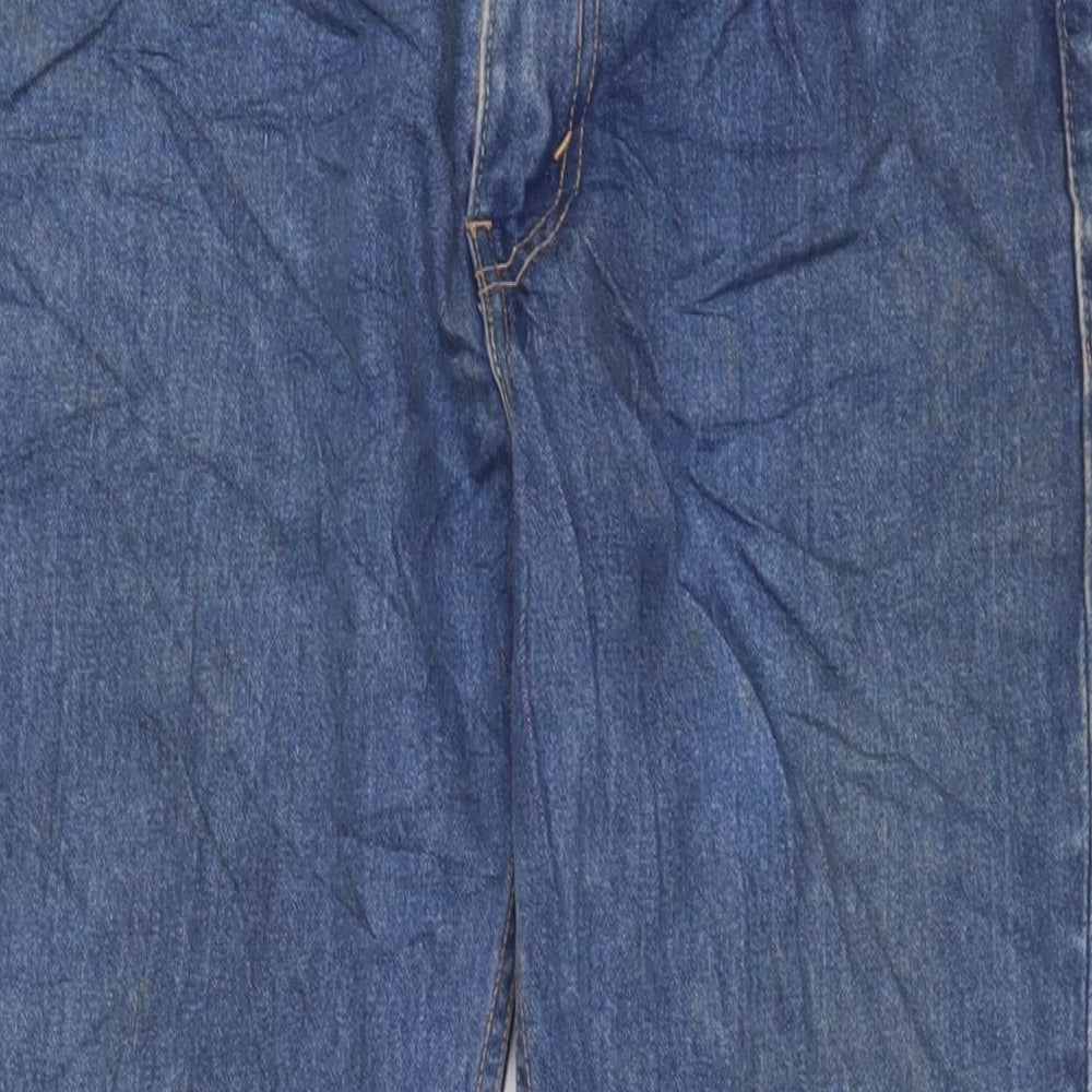 Levi's Mens Blue Cotton Straight Jeans Size 32 in L33 in Regular Zip - Pockets