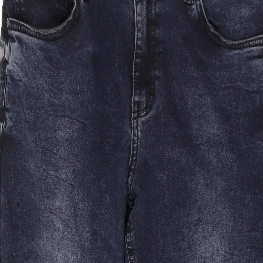 Bossini Womens Blue Cotton Skinny Jeans Size 32 in L26 in Regular Zip