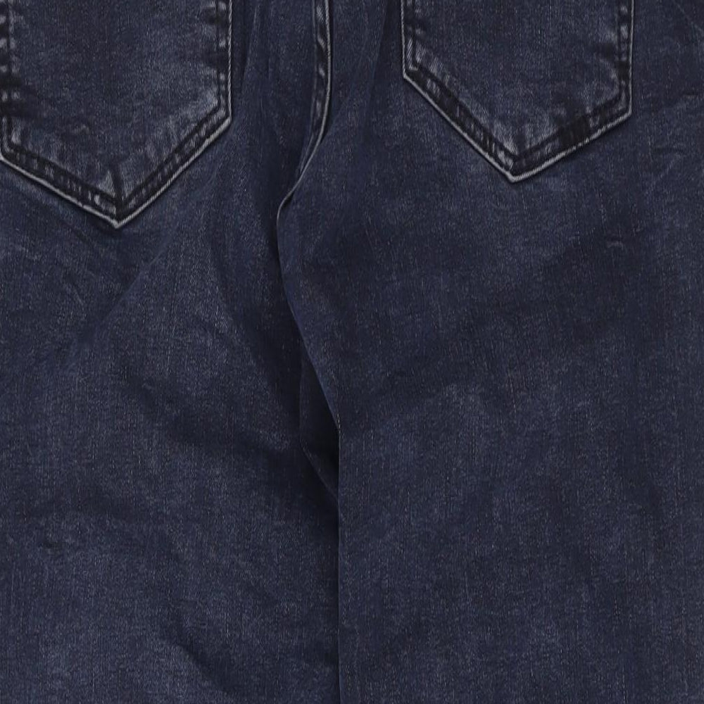 Bossini Womens Blue Cotton Skinny Jeans Size 32 in L26 in Regular Zip