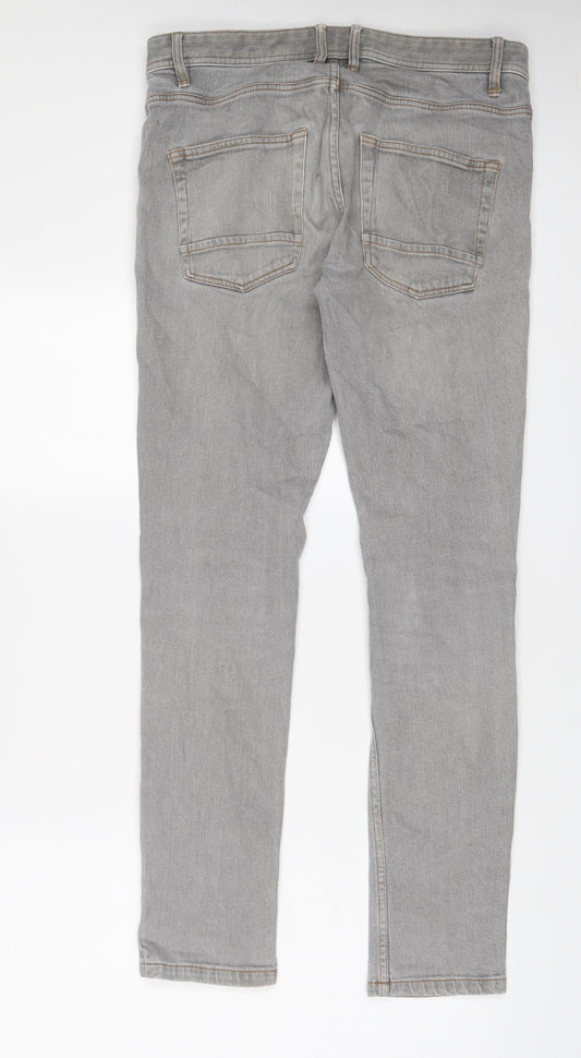 NEXT Mens Red Cotton Skinny Jeans Size 30 in L31 in Regular Button