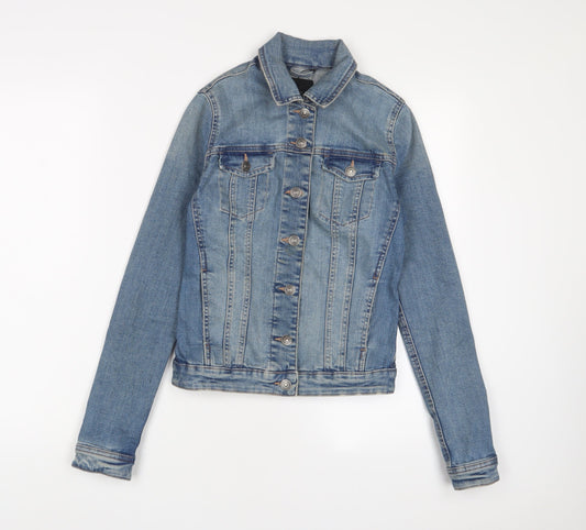 Next Womens Blue Jacket Size 6 Button