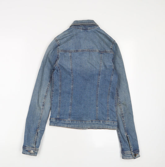 NEXT Womens Blue Jacket Size 6 Button