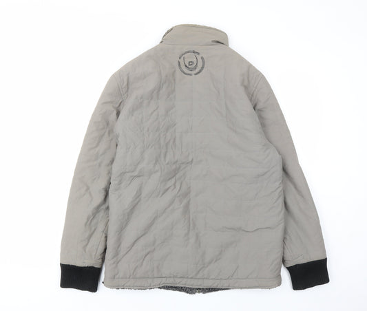 Duck and Cover Mens Grey Jacket Size M Zip - Estimated size M