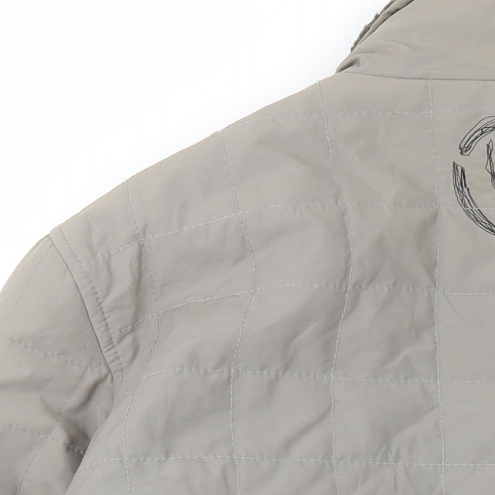 Duck and Cover Mens Grey Jacket Size M Zip - Estimated size M