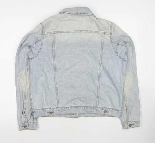 Jack Wills Womens Blue Jacket Size 14 Button