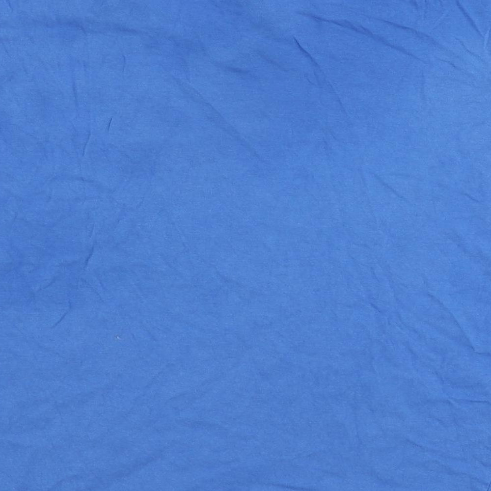 Donnay Womens Blue Cotton Basic T-Shirt Size M V-Neck