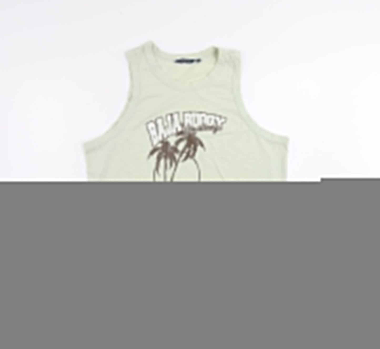 Lee Cooper Womens Green Polyester Basic Tank Size XL Round Neck - Baja Palms