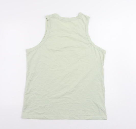 Lee Cooper Womens Green Polyester Basic Tank Size XL Round Neck - Baja Palms