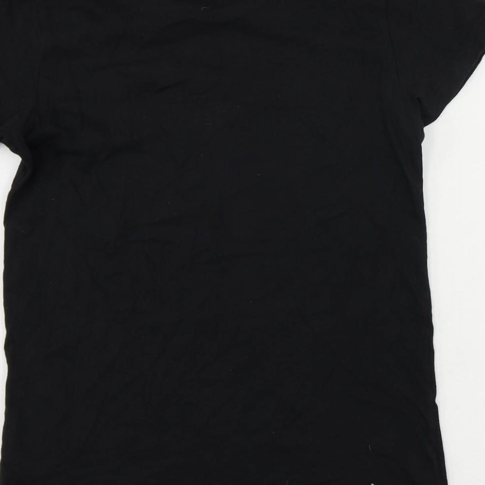 Fortnite Womens Black Cotton Basic T-Shirt Size S Crew Neck