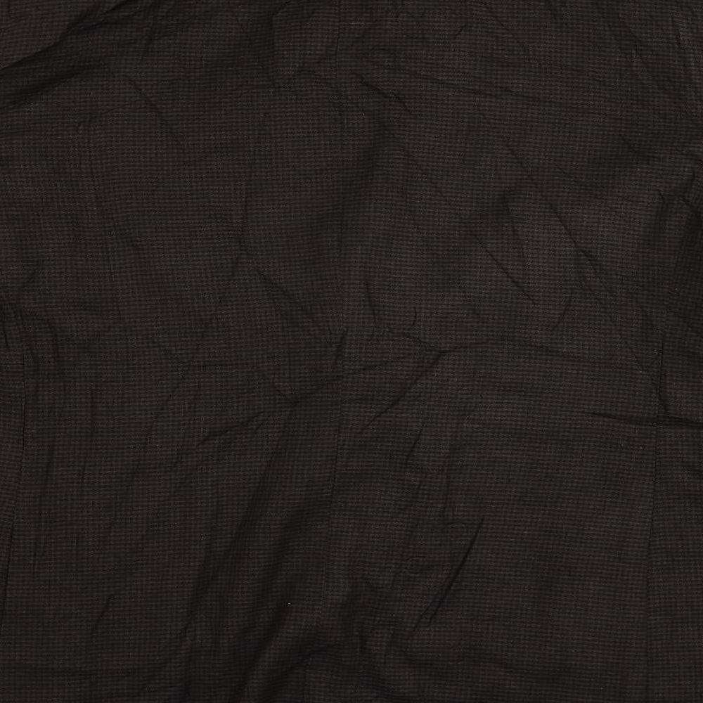 Marks and Spencer Mens Brown Geometric Linen Jacket Suit Jacket Size 42 Regular