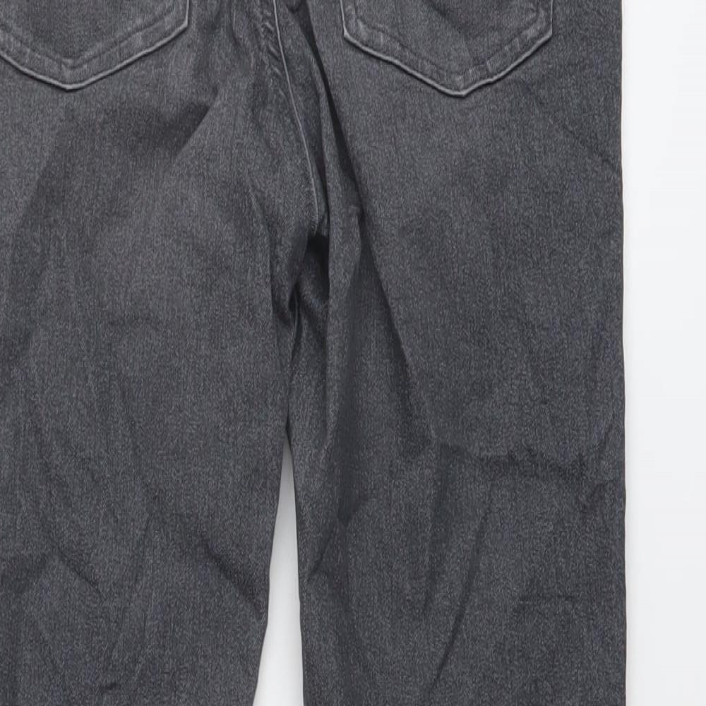 Marks and Spencer Womens Grey Cotton Jegging Jeans Size 10 L25 in Regular