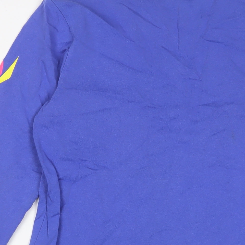 Reebok Womens Purple Cotton Basic T-Shirt Size XS Crew Neck - Logo