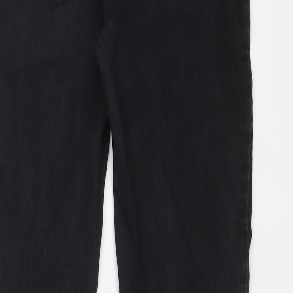 Brand and care label for Denim & Co. women’s grey cotton jegging jeans, size UK 10, 28-inch leg regular