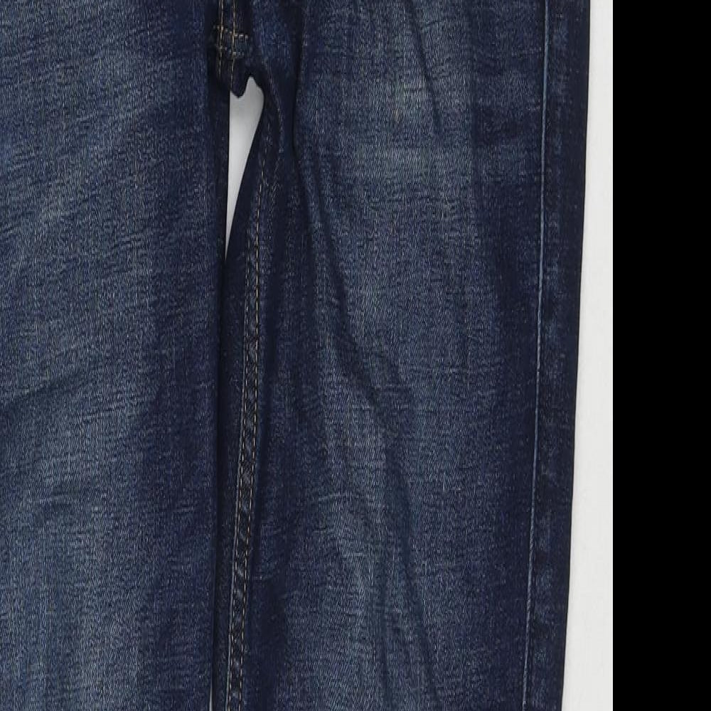 Hollister Mens Blue Cotton Skinny Jeans Size 28 in L30 in Regular Zip
